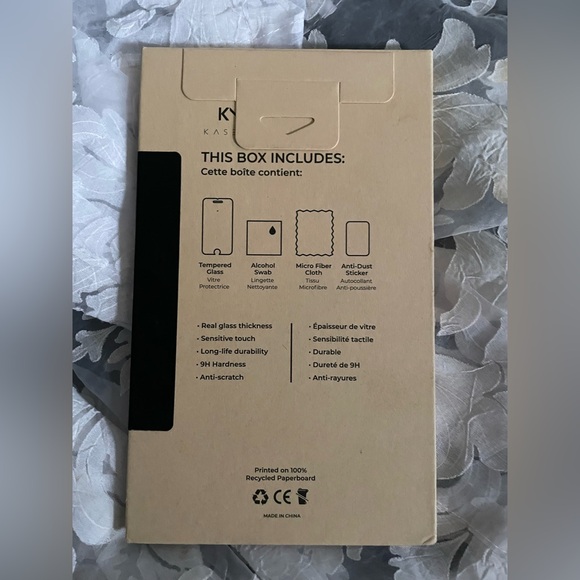 KM Glass Screen Protector iPhone13 Pro New in original unopened pkg - Picture 2 of 4